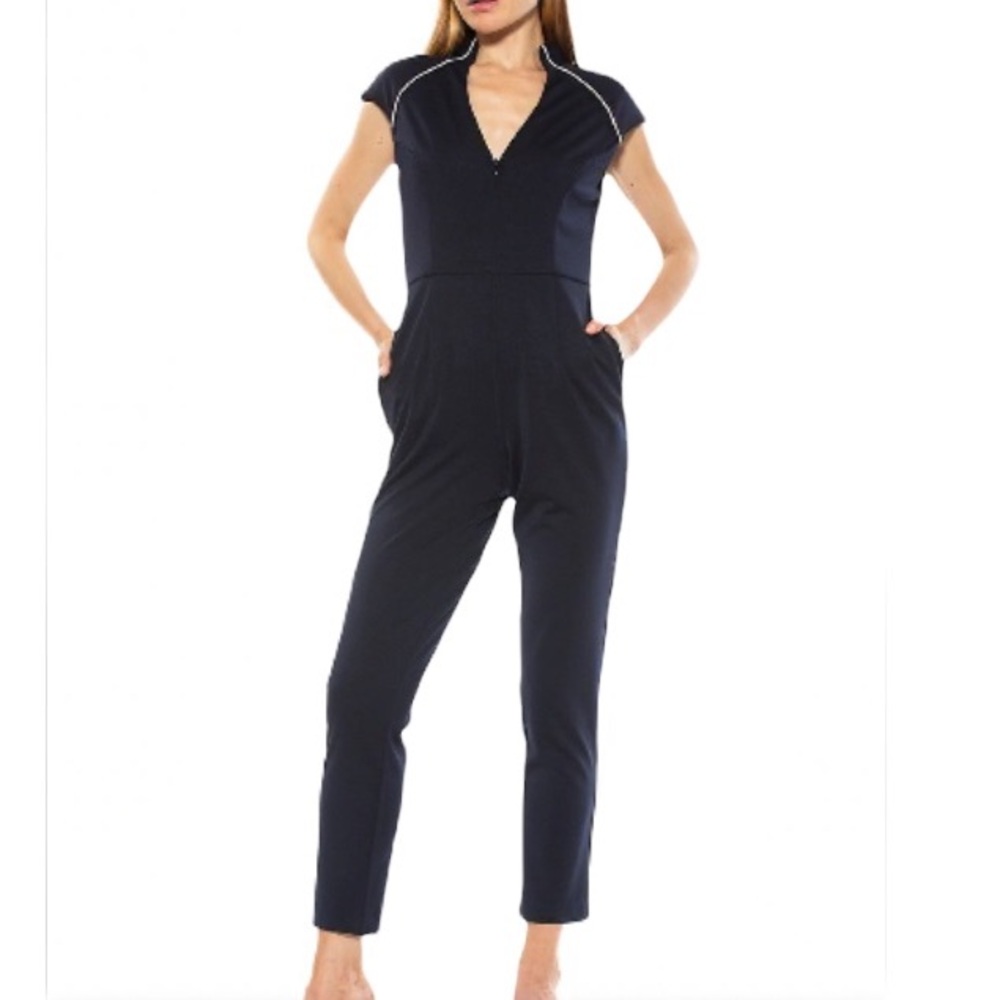 NWT Alexia Admor Niamah Navy Blue Jumpsuit - M
